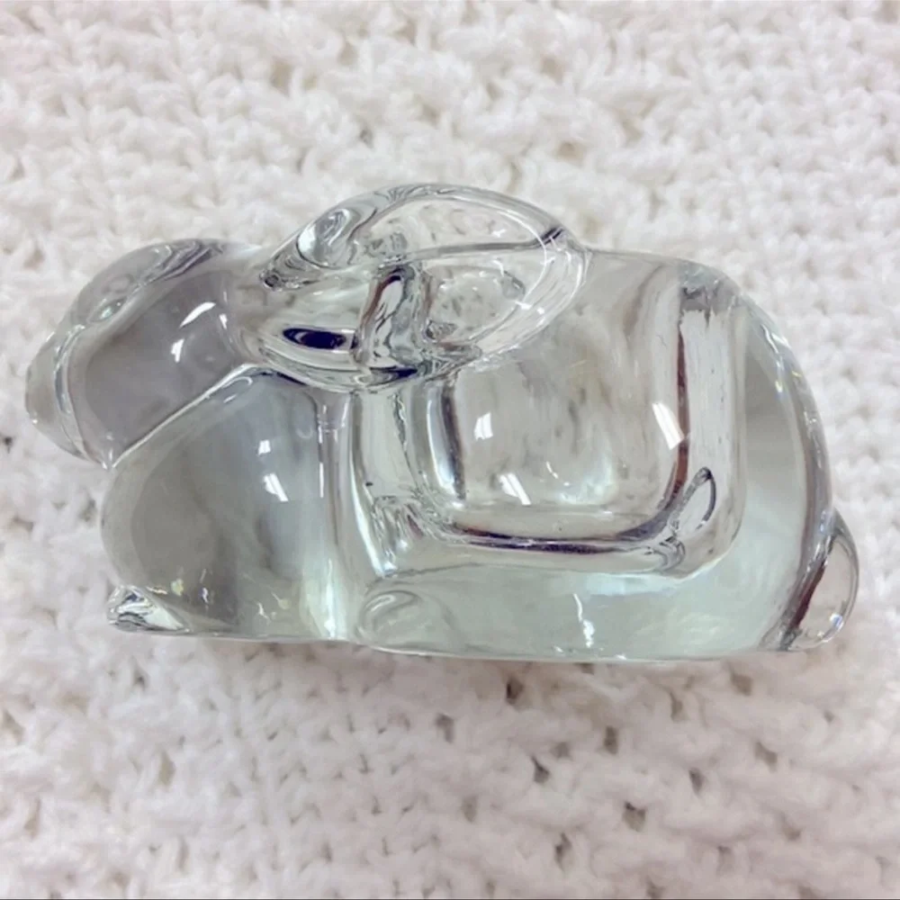 NWT Vintage Indiana Glass Company‎ | Crystal Bunny Rabbit Votive Candle Holder